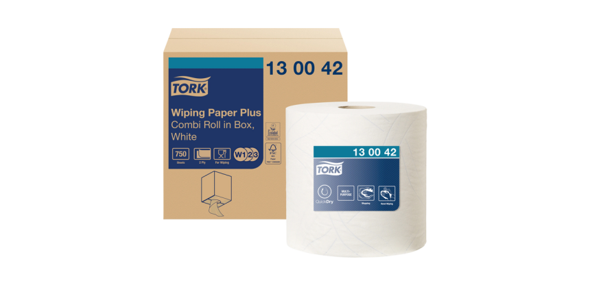 Papier d'essuyage Tork W2 Plus Premium 130042 2 épaisseurs 750 feuilles blanc