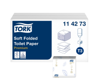 Toiletpapier Tork T3 Premium gevouwen 2-laags 110x190mm wit 114273