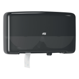 Toiletpapierdispenser Tork T2 Elevation jumbo klein duo zwart 555508