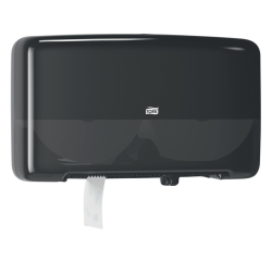 Distributeur papier toilette Tork T2 Elevation Mini Jumbo Duo 555508 noir