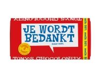 Chocolat Tony's Chocolonely lait  "Bedankt" tablette 180g