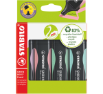 Stabilo GREEN BOSS Highlighter 6070/4 Assorted Pastel Case 4 Pieces