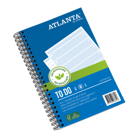 Things To Do Djois Atlanta Medium recyclé 195x135mm 100 feuilles 70g bleu