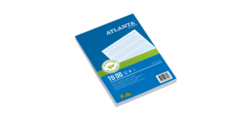 Things To Do Djois Atlanta recycled paper 148x105mm 100 sheets 70g blue