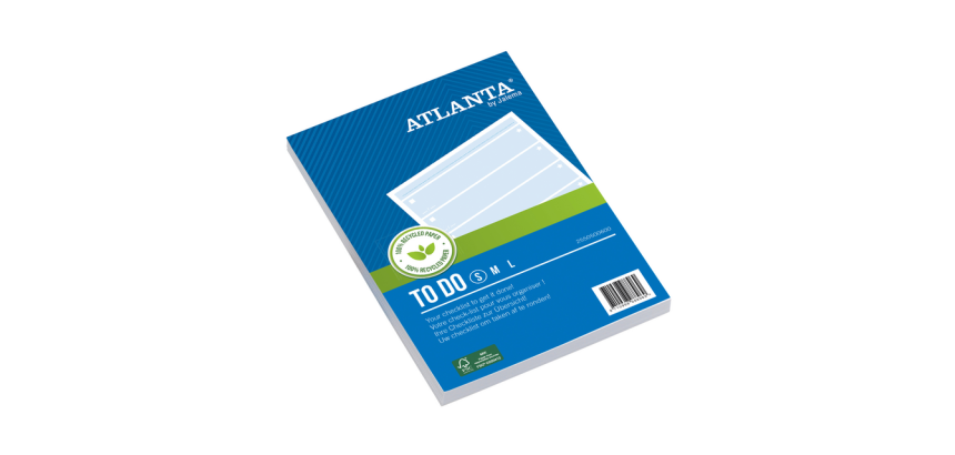 Things To Do Djois Atlanta recycled paper 148x105mm 100 sheets 70g blue
