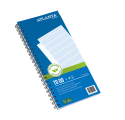 Things To Do Djois Atlanta Large recyclé 297x150mm 100 feuilles 70g bleu