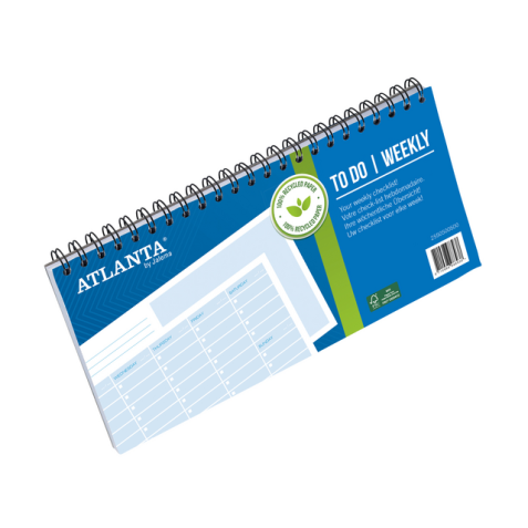 Things To Do Atlanta Weekly 297x150mm 60 feuilles 70g paysage bleu