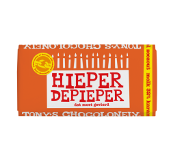 Chocolat Tony's Chocolonely barre 180g caramel sel de mer "Hieper de pieper"