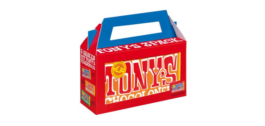 Tony's Chocolonely Rainbow Classic Chocolate 3 Bars 180g