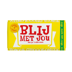 Chocolat Tony's Chocolonely barre 180g lait nougat "Blij met jou"