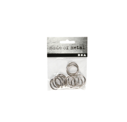 Anneau de reliure Creotime 19mm argent 10 pièces