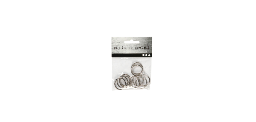 Bindering Creativ Company 19mm Silber 10 Stück