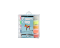 Pâte à modeler Foam Clay Base 10x 35g assorti