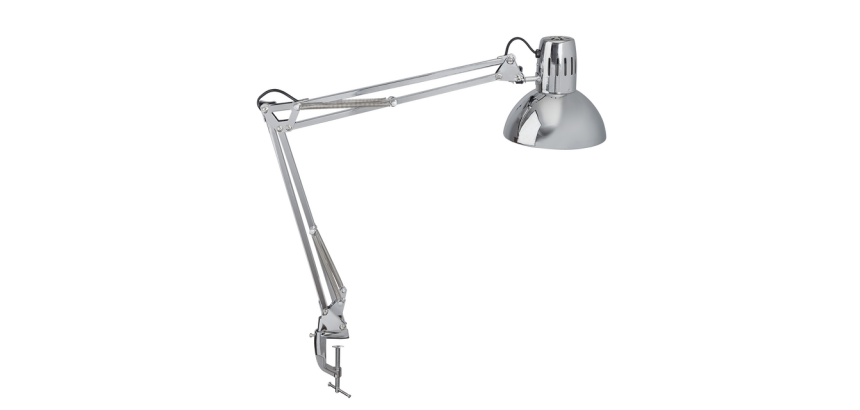 Lampe de bureau MAULstudy avec pince bureau chromé sans LED