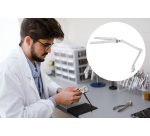 Werkpleklamp MAUL Craft duo LED tafelklem dimbaar wit