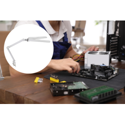 Lampe de bureau MAULcraft duo LED Pince table intensité variable blanc