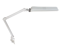 Schreibtischlampe MAULcraft duo LED Tischklemme dimmbar weiß
