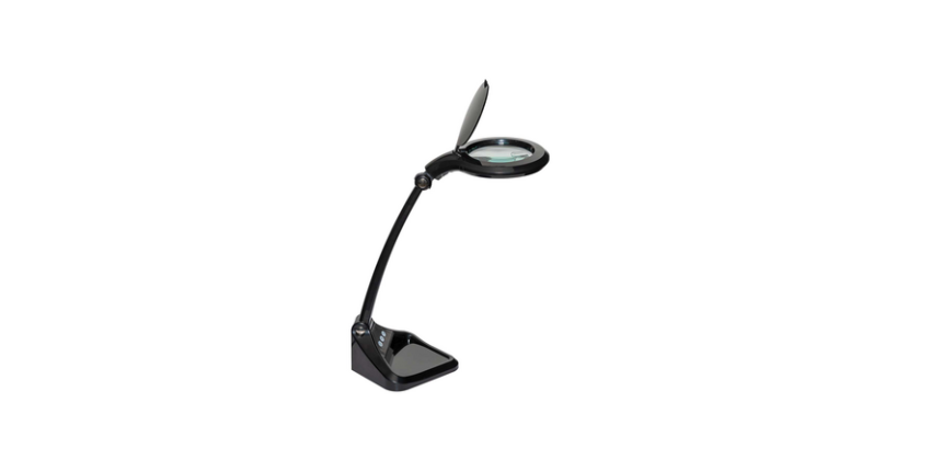 Lampe loupe MAULiris LED intensité variable noir