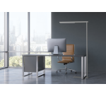 Vloerlamp MAUL Jet LED hoog 195cm aluminium