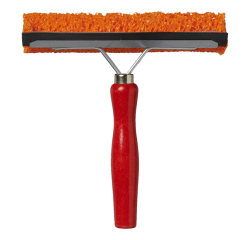 Raamtrekker ProPlus met houten steel 145mm rood