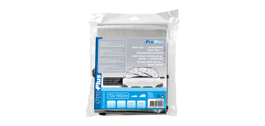 Anti-frost windshield protector ProPlus 180x70cm silver
