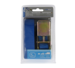 Sangle d'arrimage ProPlus avec tendeur à cliquet et 2 crochets 5m bleu