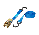 Sangle d'arrimage ProPlus avec tendeur à cliquet et 2 crochets 5m bleu