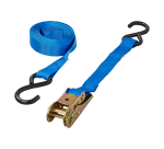 Sangle d'arrimage ProPlus avec tendeur à cliquet et 2 crochets 5m bleu