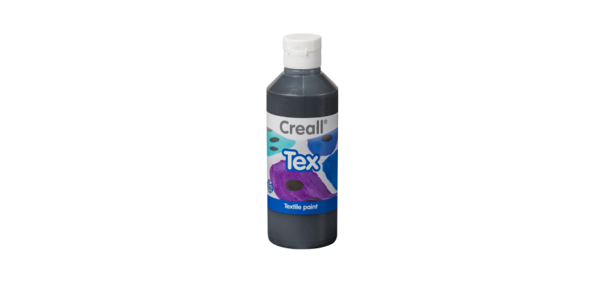 Creall Tex black textile paint 250ml