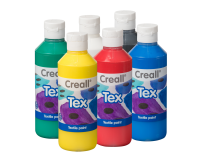 Peinture textile Creall Tex set 6 couleurs 250ml