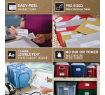 Dymo LabelWriter Namensschildetiketten 54x101mm Rolle mit 220 Stück gelb