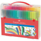 Feutre couleur Faber Castell Connector malette cadeau 80 pièces