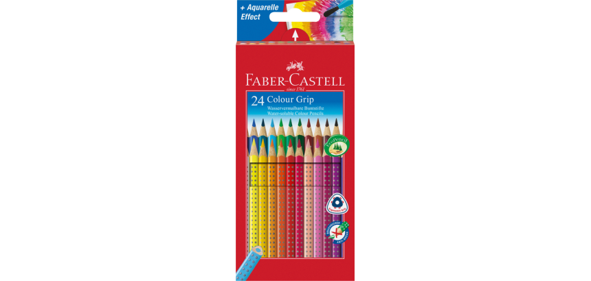 Faber Castell 2001 Colored Pencils Set of 24 Assorted Pieces