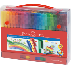 Feutre couleur Faber Castell Connector malette 60 pièces assorti