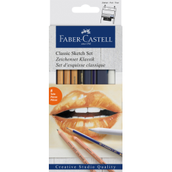 Crayons graphite Faber Castell Goldfaber Classic étui 6 pièces