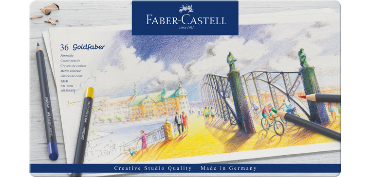 Crayons de couleur Faber Castell Goldfaber set 36 pièces assorti