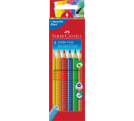 Faber Castell Jumbo Grip Colored Pencils Set of 6 Assorted Pieces