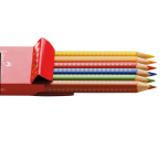 Faber Castell Jumbo Grip Colored Pencils Set of 6 Assorted Pieces