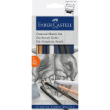 Fusain Faber-Castell set 7 pièces