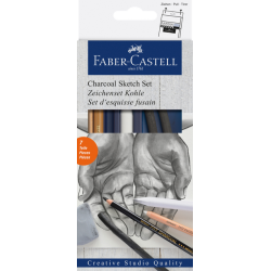 Fusain Faber-Castell set 7 pièces