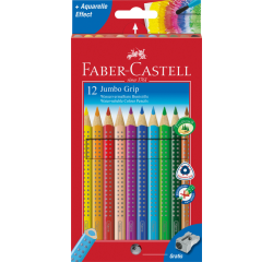 Crayons de couleur Faber Castell Jumbo Grip étui 5 pièces assorti