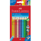 Kleurpotloden Faber Castell Jumbo Grip set à 12 stuks assorti