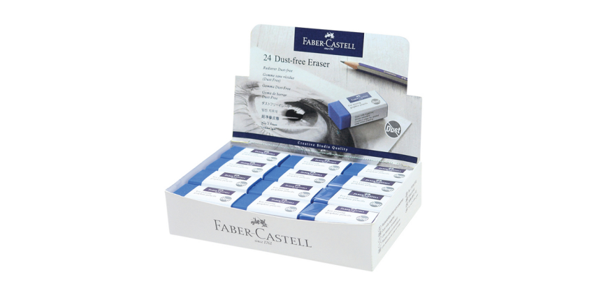 Gomme Faber-Castell sans poussière bleu