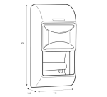 Distributeur papier toilette Katrin 92384 Duo blanc