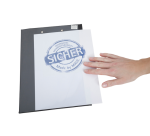 Porte-bloc MAUL A4 portrait + pochette PVC noir