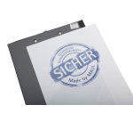 Porte-bloc MAUL A4 portrait + pochette PVC noir