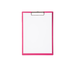 Neon Pink PVC Portrait A4 Clipboard MAUL