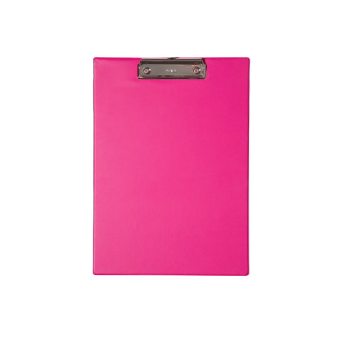 Porte-bloc Maul A4 portrait PVC néon rose