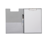 Maul A4 portrait clipboard with flap and silver-gray pen ball