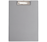 Maul A4 portrait clipboard with flap and silver-gray pen ball
